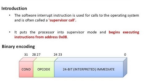 MICRO CONTROLLER::))Softwre interrupt instruction (SWI)  explained in easy way vtu part-05