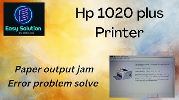 Hp laserjet 1020 plus paper output jam error problem solve# //EASYSOLUTION //# SUJITKUMARBHOI