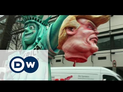 Жорстка сатира на Путіна і Трампа на карнавалі в Дюссельдорфі.