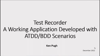 Test Recorder   An ATDD BDD Example of Scenarios   Made with Clipchamp