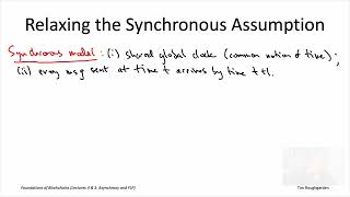 Foundations of Blockchains (Lecture 4.1: Relaxing the Synchronous Assumption)