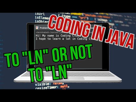 Using "ln" in Print Statements | Java Programming #3 | Coding Club