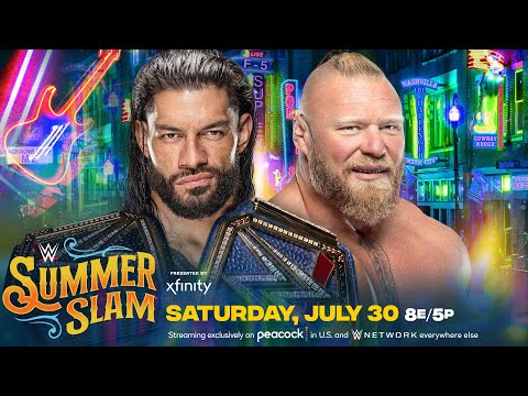 Roman Reigns VS Brock Lesnar Last Man Standing Match at SummerSlam