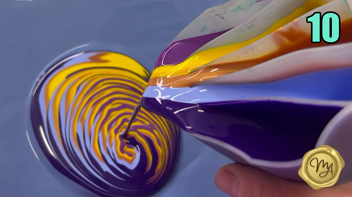 Acrylic Pour | Splitcup | Day 10 of 30 Days Fluid Art Challenge by MarjoleinART