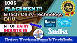 100% PLACEMENT IN BHU 🔥| B.Tech Dairy Technology | Mother Dairy, AMUL &amp; Sudha Dairy | Full Reality 😳