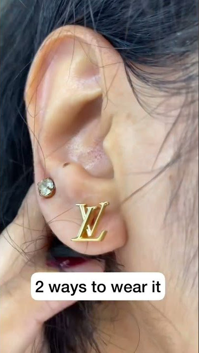 Eclipse Earrings from LOUIS VUITTON - 2 ways to wear #shortsvideo #shorts  #shorts #ytshorts 