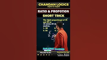 RATIO AND PROPOTION BEST TRICK | NO PEN NO PAPER | RATIO AND PROPOTION QUESTIONS | CHANDAN LOGICS