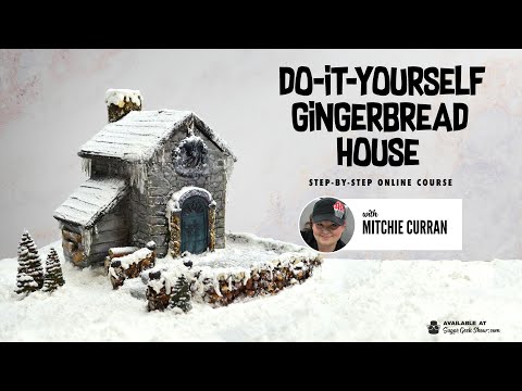 NEW ONLINE COURSE - DIY Gingerbread House Tutorial - ON SUGAR GEEK SHOW