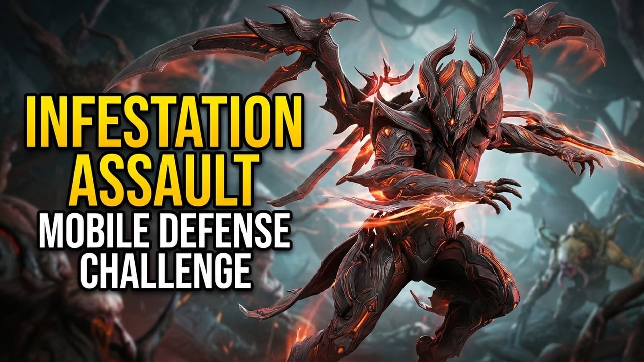 Defending Against Infested Hordes | Uriel Warframe Terminal Assault