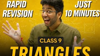 Class 9th Triangle Rapid Revision By Shobhit Nirwan | Maths Rapid Revision By Shobhit Nirwan 💪🙌 Triangles Revision