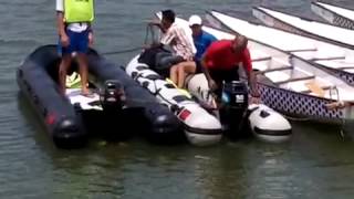 Inflatable boat for 8 and 6 men