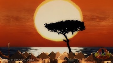 African Sunset - (2D ANIMATION) | Tlatso-Son