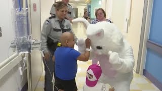 Easter Bunny hops into El Paso Children's Hospital
