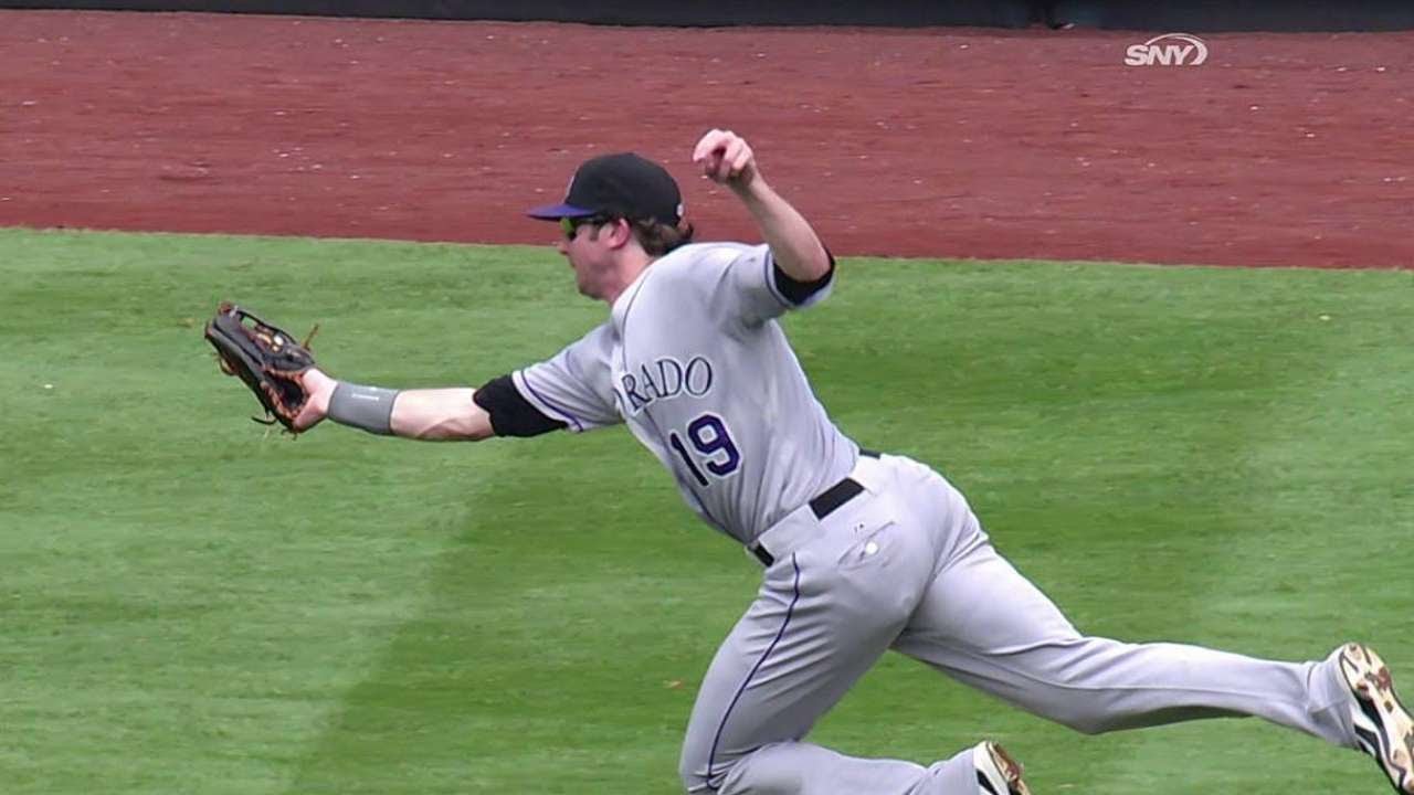 Colnym Blackmon Robs Lagares With Nice Diving Grab Youtube