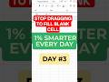 The Fastest Way to Fill Blank Cells in Excel ⚡ #excelshortcuts #datacleaning