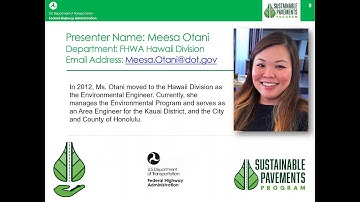 Pavement Sustainability Basics