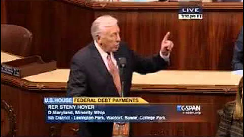 Hoyer: GOP Bill that Plans for Default Is Irresponsible Charade, Pretense of Fiscal Responsibility