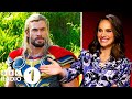 "Maybe I was enjoying it?!" Natalie Portman on slapping Chris Hemsworth and becoming The Mighty Thor