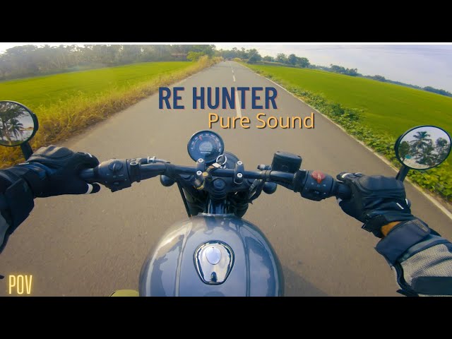 Royal Enfield Hunter 2022 | POV | Pure Sound class=