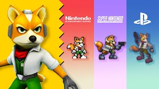Drawing Fox McCloud in 3 Styles of Pixel Art!