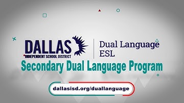 Dallas ISD Secondary Dual Language Promo
