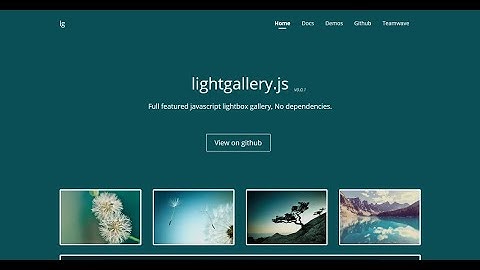 Lightgallery JS
