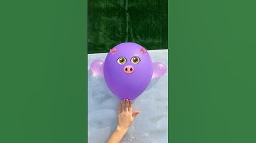 😱 Will a water balloon explode if it falls from a height?🎈#shorts #balloons