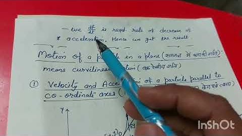 Velocity and Acceleration (Part-2) - Dr. Neelmani Gupta