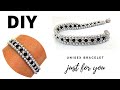 UNISEX Bracelet tutorial. Beading for beginners. Beaded Bracelet tutorial.