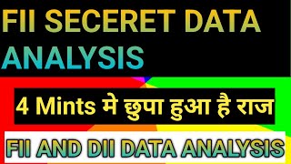 Fii  Data Analysis Fii Data Analysis Dii Data Analysis