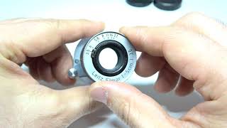 LEICA ライカ Elmar ブルーコーテッド赤エルマー 50mmF3.5 L ダイヤ