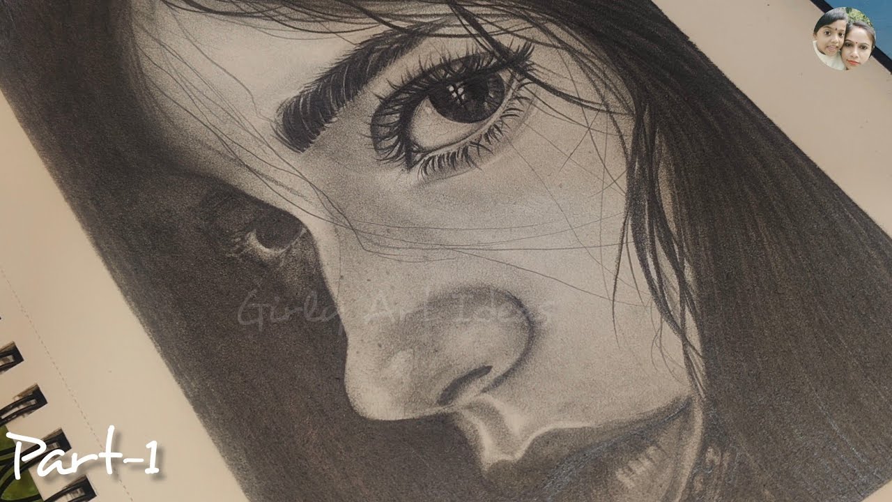 Face Drawing Step By Step Pencil Shading |Part-1 |  Pencil Shading Tutorial ✏️ 