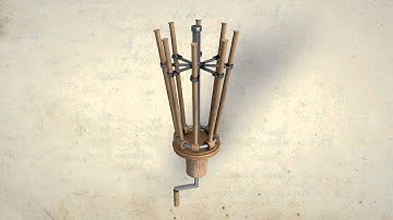 Dispositivo multípodo desplegable. Códice Madrid I (Mss/8937, fol. 25 recto)