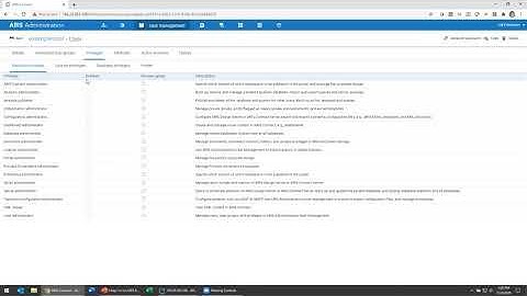 Basic user and user group management