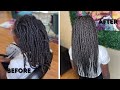 Box Braids Over Dread Locs Transformation | Highly Requested Tutorial | Protective Loc Hairstyle