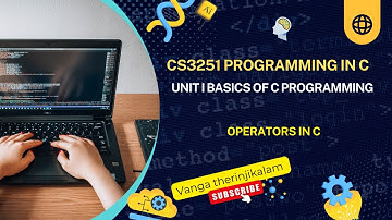 CS3251 Programming in C |Unit I Basics of C Programming | Operators in C Explained c programs#shorts