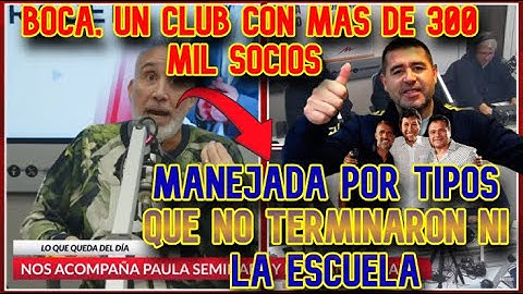 Anello: Boca es una multinacional, dirigida por tipos que no terminaron ni la escuela. #bocajunior