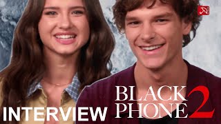 Madeleine McGraw & Mason Thames BLACK PHONE 2 Interview (2025)