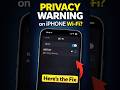 Privacy Warning on iPhone Wi-Fi? Here’s the Fix