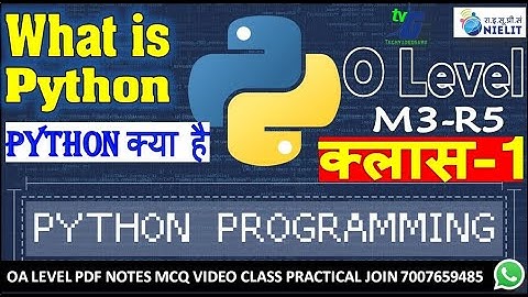 Python Class 1 | O Level New Batch M3-R5 January 2023 | Free Class | What is python Introduction