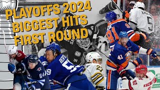 NHL Biggest Hits of the 1st Round 2024
