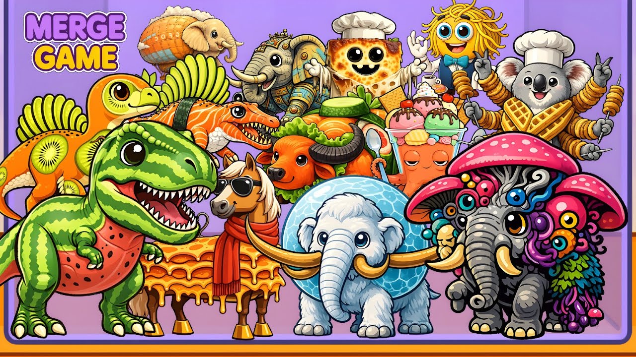 Merge Fellas Italian Jurassic Brainrot - Frizzolini Mammuthini | New Mode Maker - Max Level Gameplay