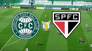 CORITIBA X SÃO PAULO - BRASILEIRÃO 2020 - 13ª RODADA - 04/10/2020 - PES 2020