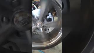 Little Shop Mfg rear brake kit installed