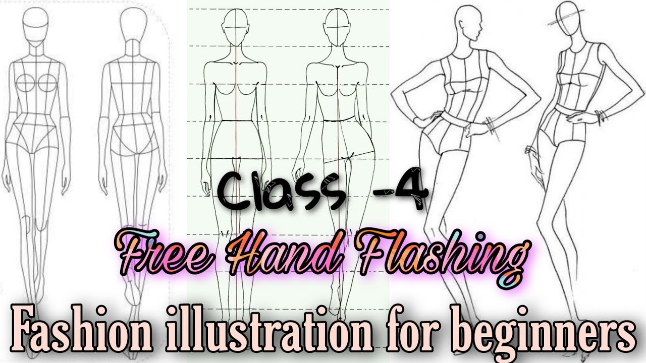 125 fashion block figure  fashion designing and illustration  flash  figure   YouTube