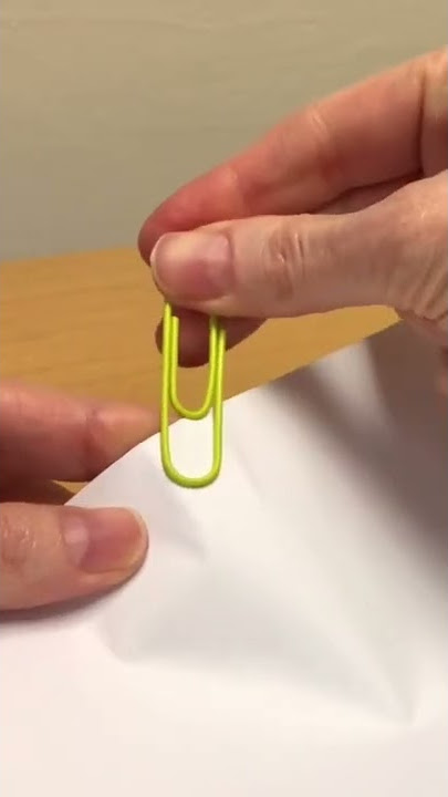 How to use a paper clip #shorts #paperclips