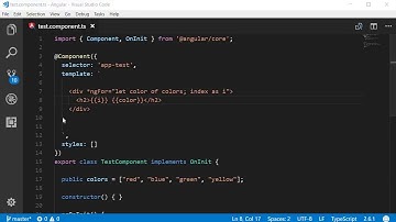 Angular 8 Tutorial   14   ngFor Directive