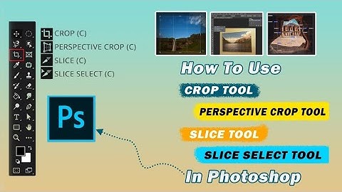 How to Use CROP, PERSPECTIVE CROP TOOL & SLICE, SLICE SELECT TOOL in Photoshop✅👍 #learning#graphics 