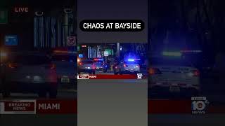A large police presence responded to Bayside Marketplace on Monday night.