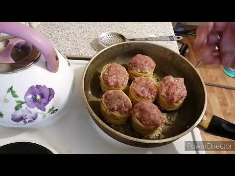 52.Макароны/Гнезда с фаршем